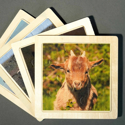 Holzpuzzle Motiv Bulli