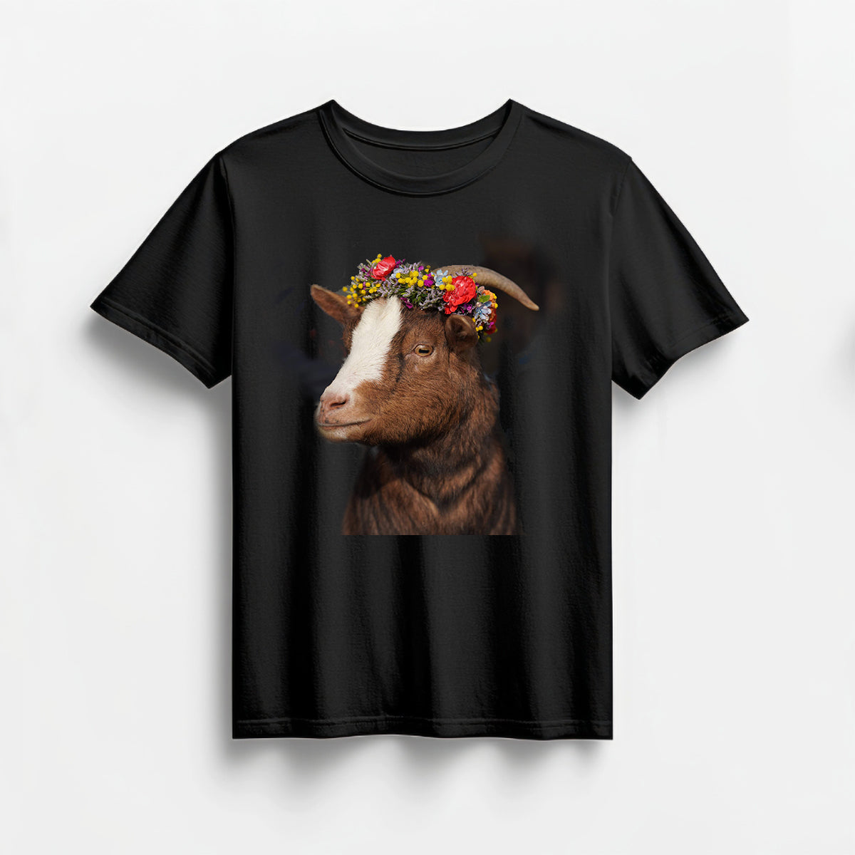 T-Shirt schwarz mit Motivaufdruck vorne Lotte