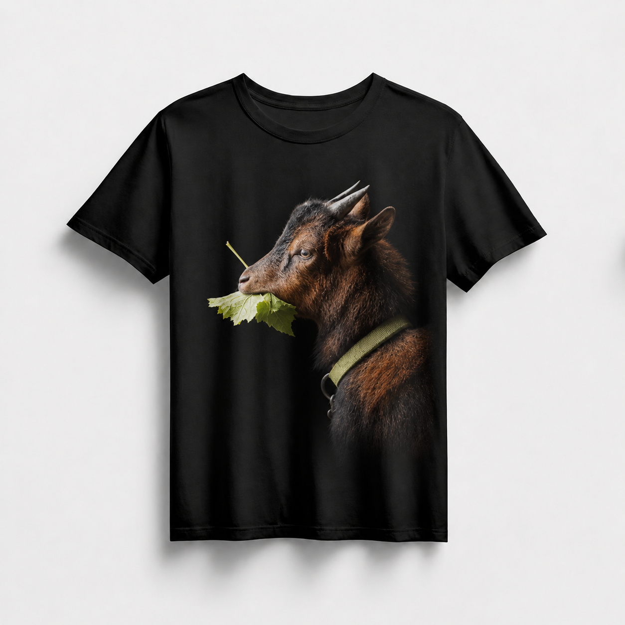 T-Shirt schwarz mit Motivaufdruck vorne Oskar